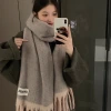 Women's scarf for autumn and winter, 2024 new style, high-end, warm, thick shawl, dual-purpose neck protector Application Scenario